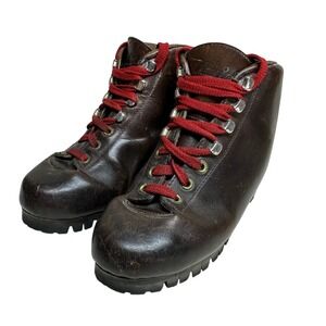 Vintage Raichle Swiss Austria Leather Mountaineering Hiking‎ Boots Womens 8.5/9